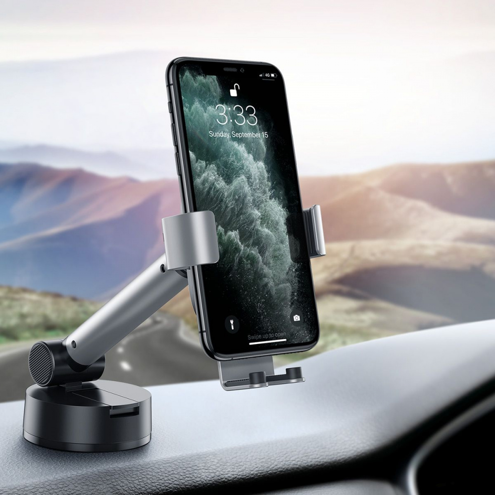 Автомобільний тримач Baseus Simplism Gravity Car Mount With Suction Base — Придбати в Україні - фото 1