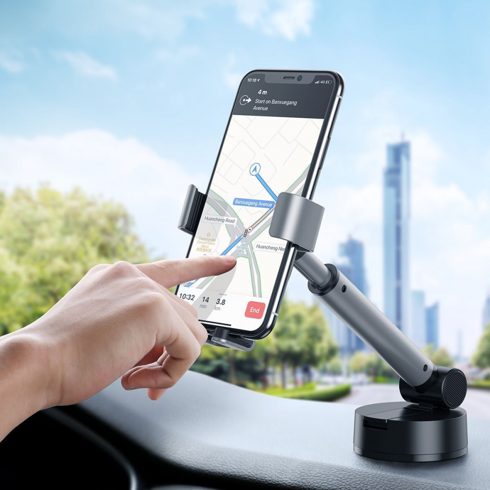 Автомобільний тримач Baseus Simplism Gravity Car Mount With Suction Base — Придбати в Україні - фото 3