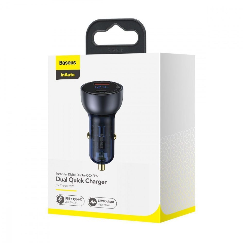 АЗП Baseus Particular Digital Display PPS Dual Quick Charger 65W USB + Type-C — Придбати в Україні