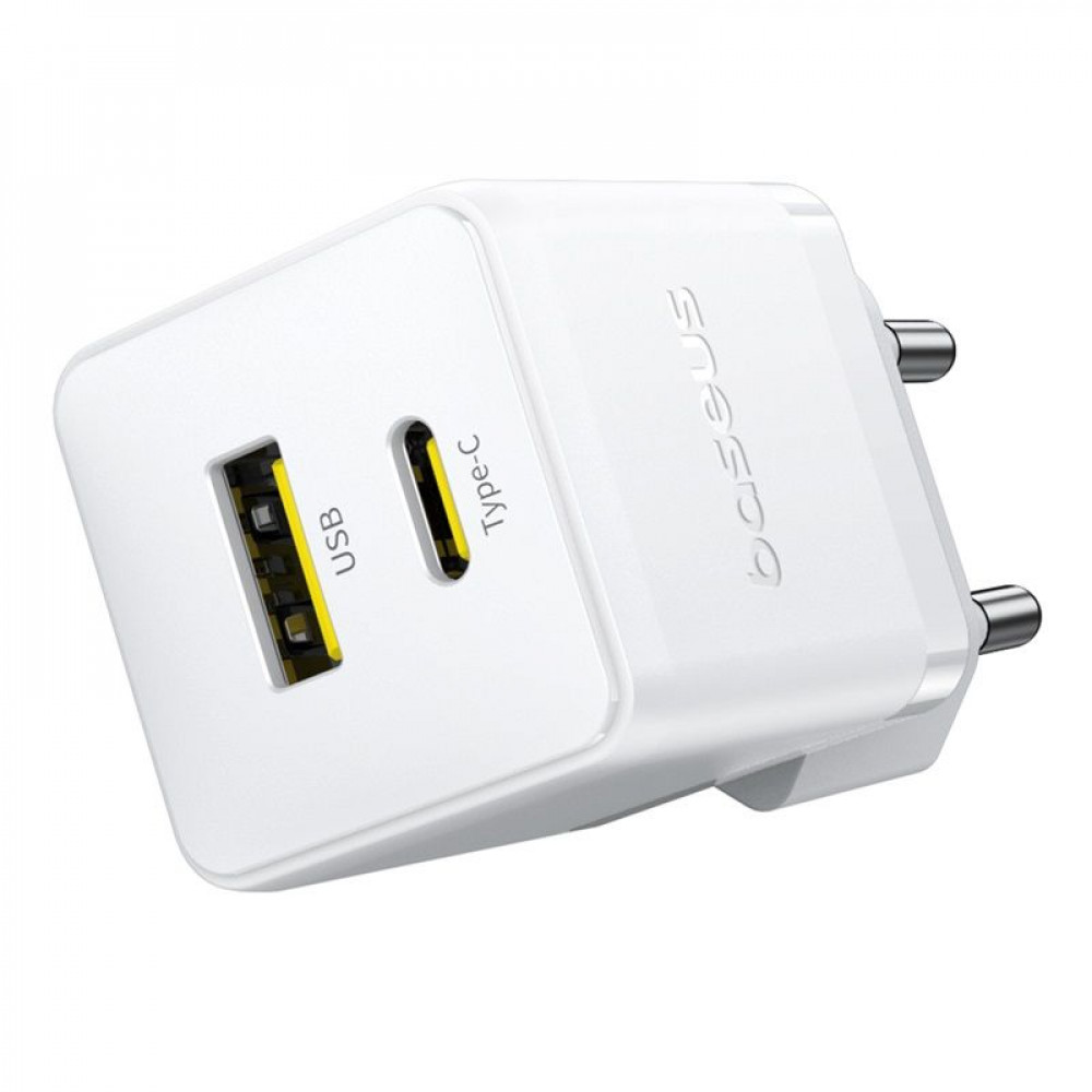 МЗП Baseus Palm Fast Charger 20W (Type-C + USB) black