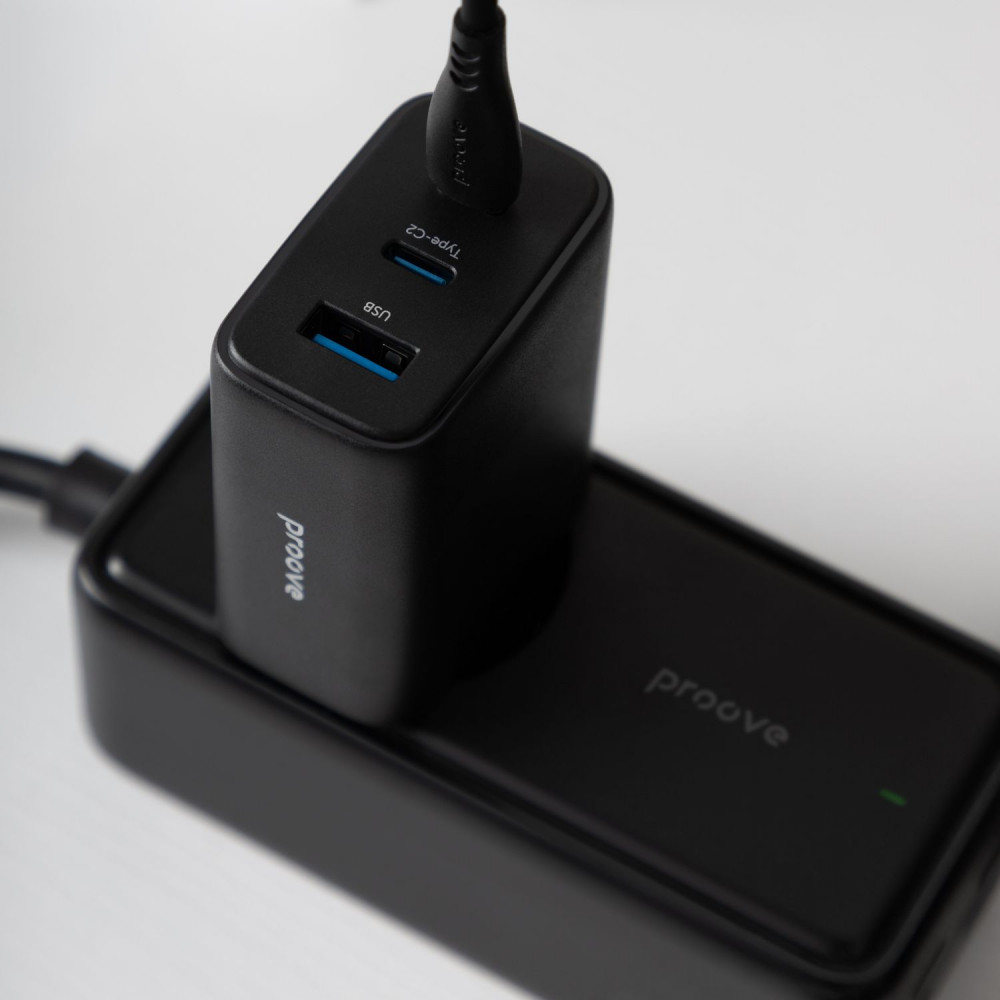 СЗУ Proove Silicone Power 2 67W (2*Type-C+USB) - фото 9