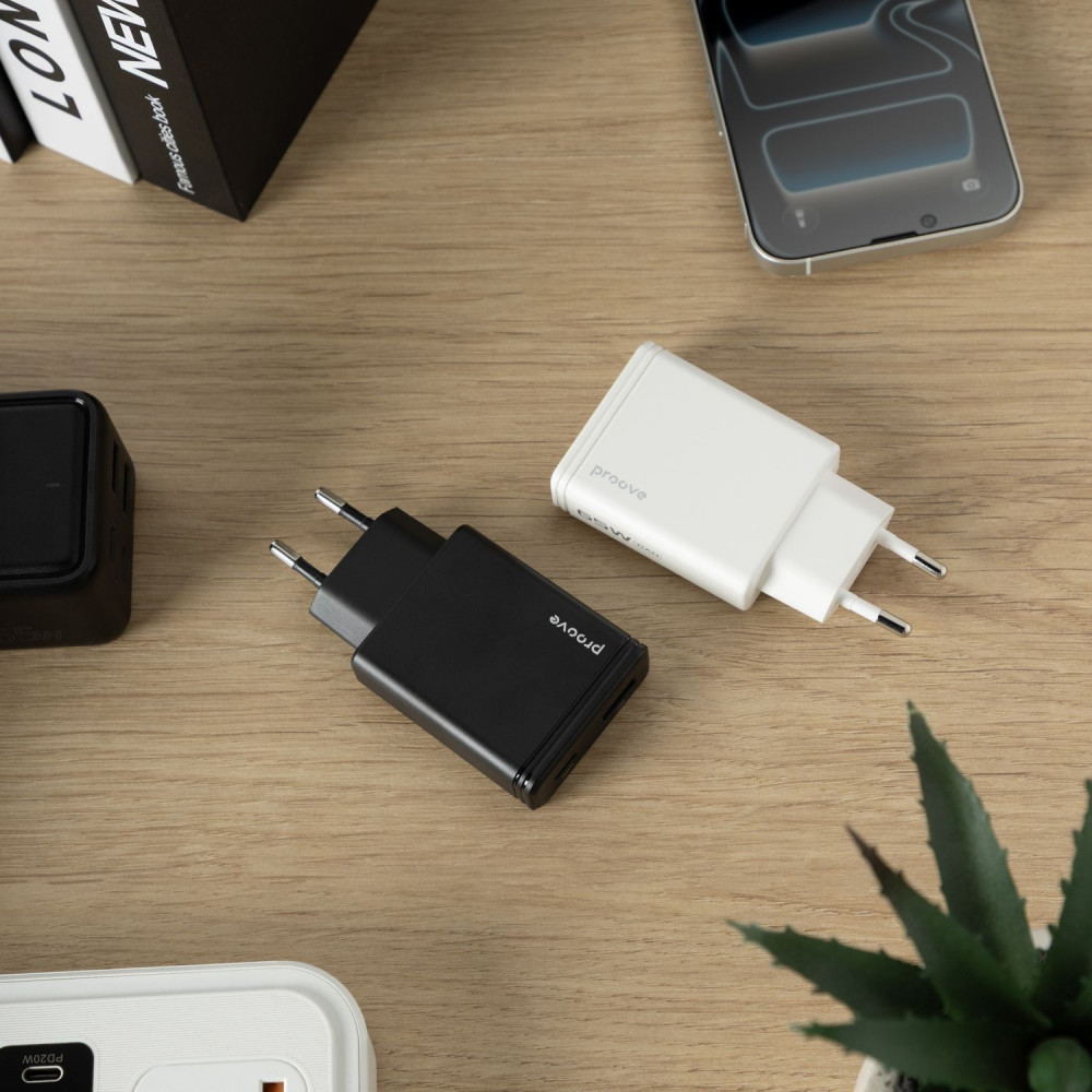 СЗУ Proove Slender 65W (Type-C + USB) - фото 14