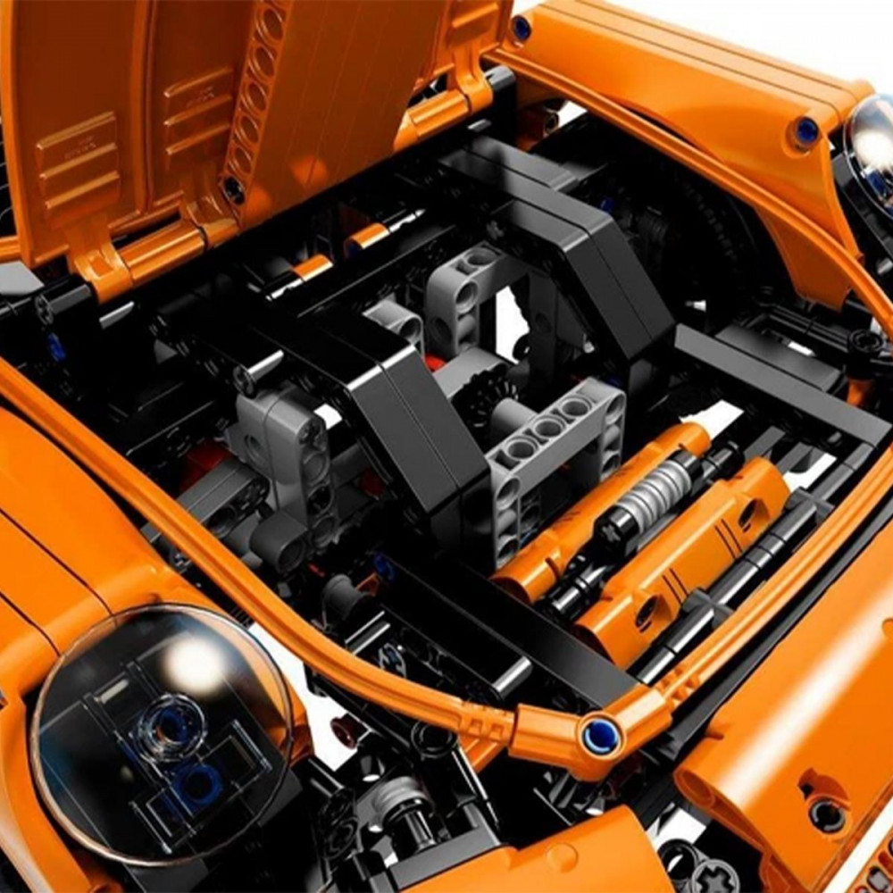 Машинка-конструктор Porsche 911 GT3 RS orange (68022) Оранжевый на картинке №7