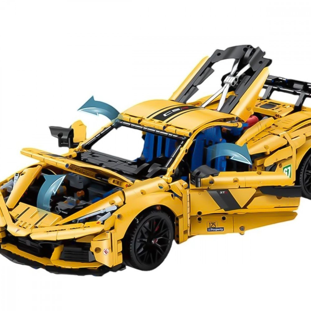 Машинка-конструктор McLaren P1 yellow (68023) Желтый на картинке №8