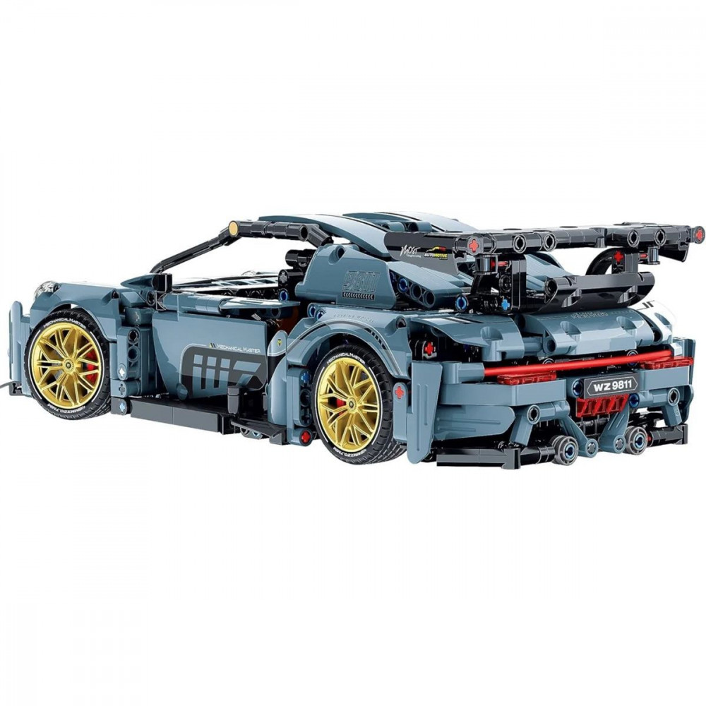 Машинка-конструктор Porsche 911 RWB white (68025) Белый на картинке №3