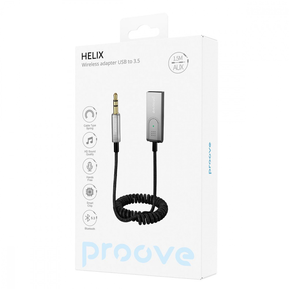Автомобільний Аудіо Bluetooth Адаптер Proove Helix — Придбати в Україні - фото 1