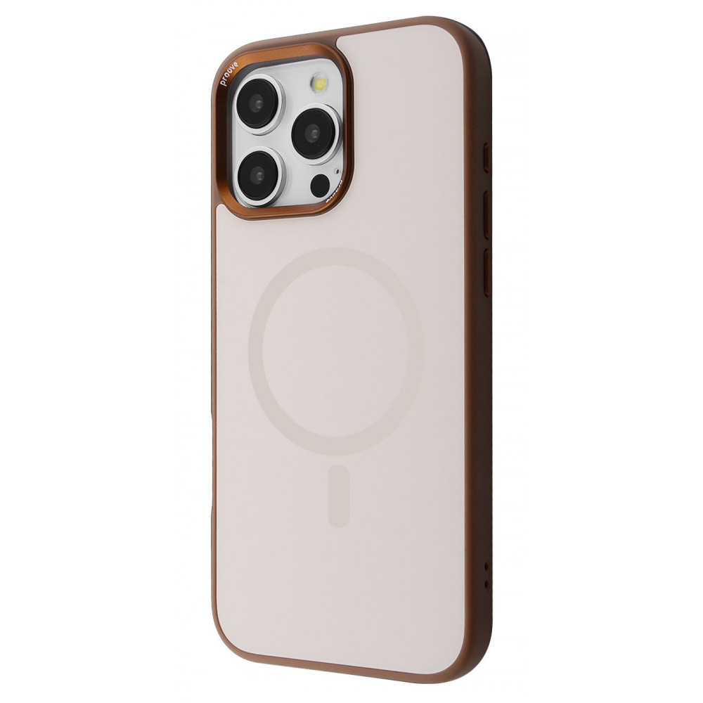 Чехол Proove Sapphire Case with Magnetic Ring iPhone 17 Pro Max desert titanium на картинке №1
