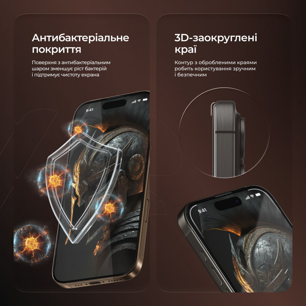 Захисне скло Proove Achilles iPhone 14 Pro/15/16 — Придбати в Україні - фото 5