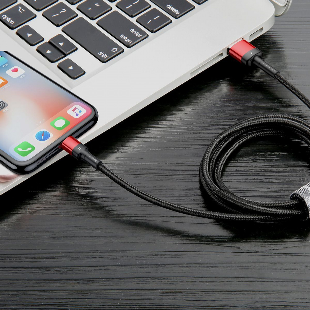 Кабель Baseus Cafule Lightning Special Edition 1.5A (2m) — Придбати в Україні - фото 1