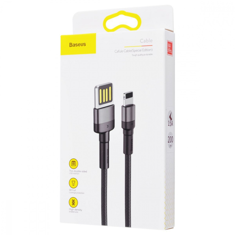 Кабель Baseus Cafule Lightning Special Edition 1.5A (2m) — Придбати в Україні