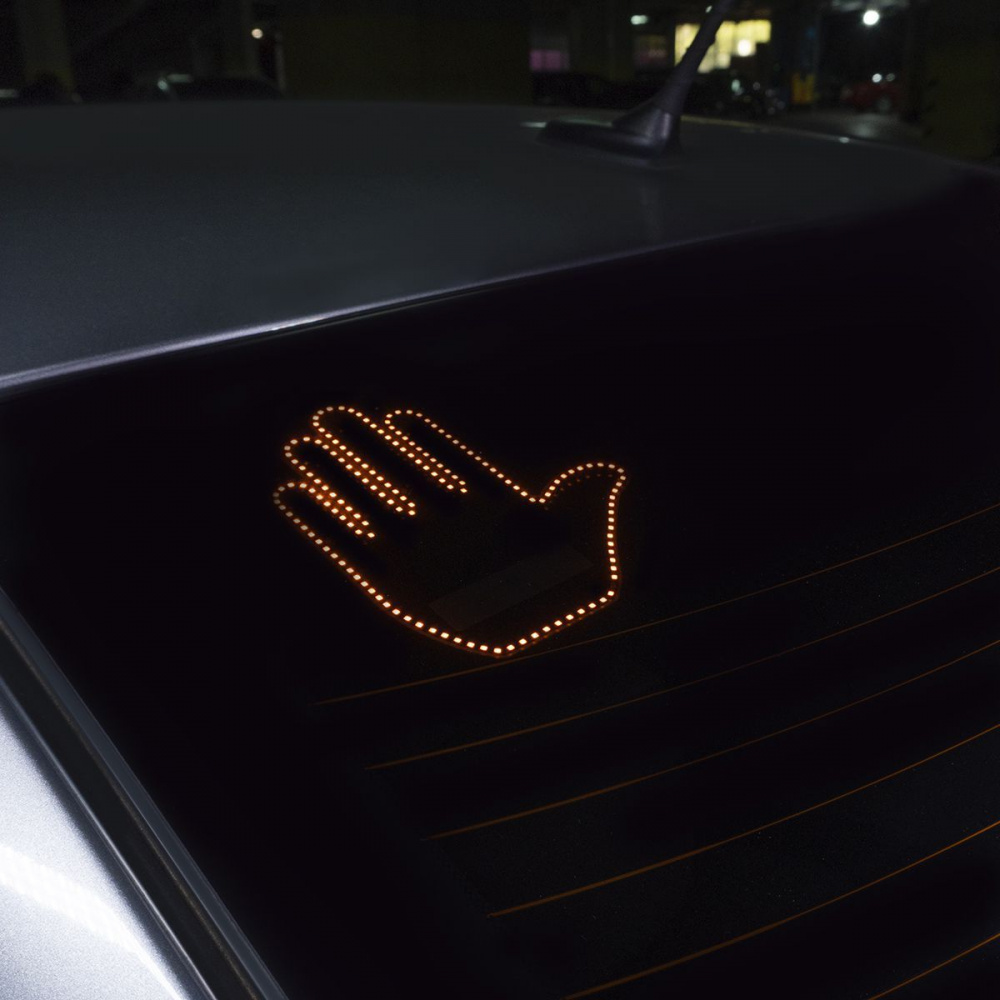 LED Hand на заднє скло автоомобіля (with batteries) — Придбати в Україні - фото 6