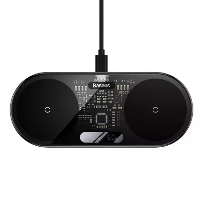 Бездротовий ЗП Baseus Digital LED Display 2in1 20W — Придбати в Україні