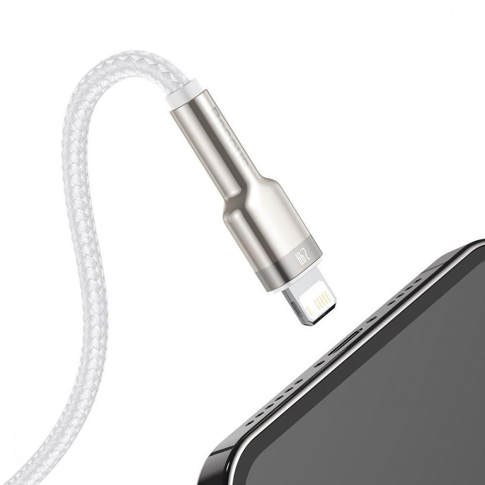 Кабель Baseus Cafule Metal Lightning 2.4A (2m) — Придбати в Україні - фото 2