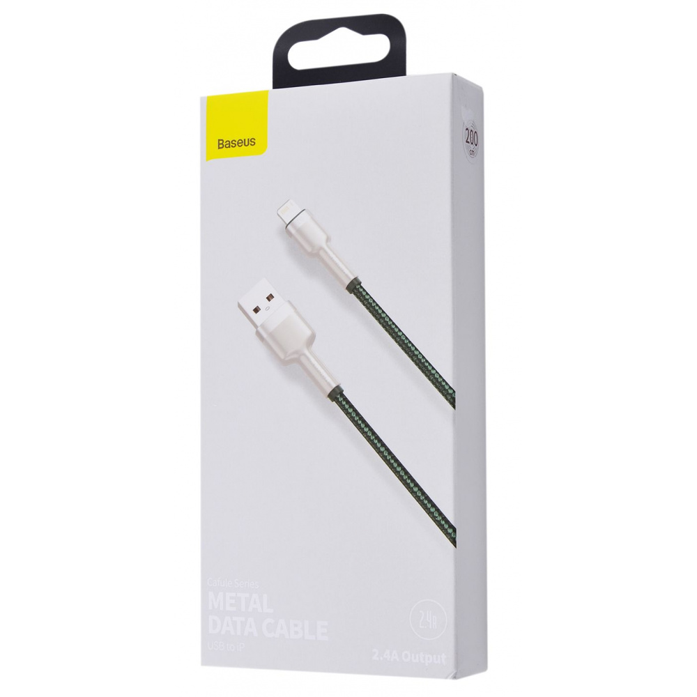 Кабель Baseus Cafule Metal Lightning 2.4A (2m) — Придбати в Україні - фото 1