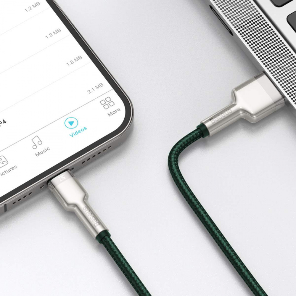 Кабель Baseus Cafule Metal Lightning 2.4A (2m) — Придбати в Україні - фото 3