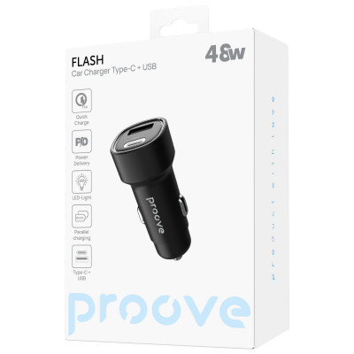 Купить АЗУ Proove Flash 48W (Type-C + USB) 60076 - Ncase