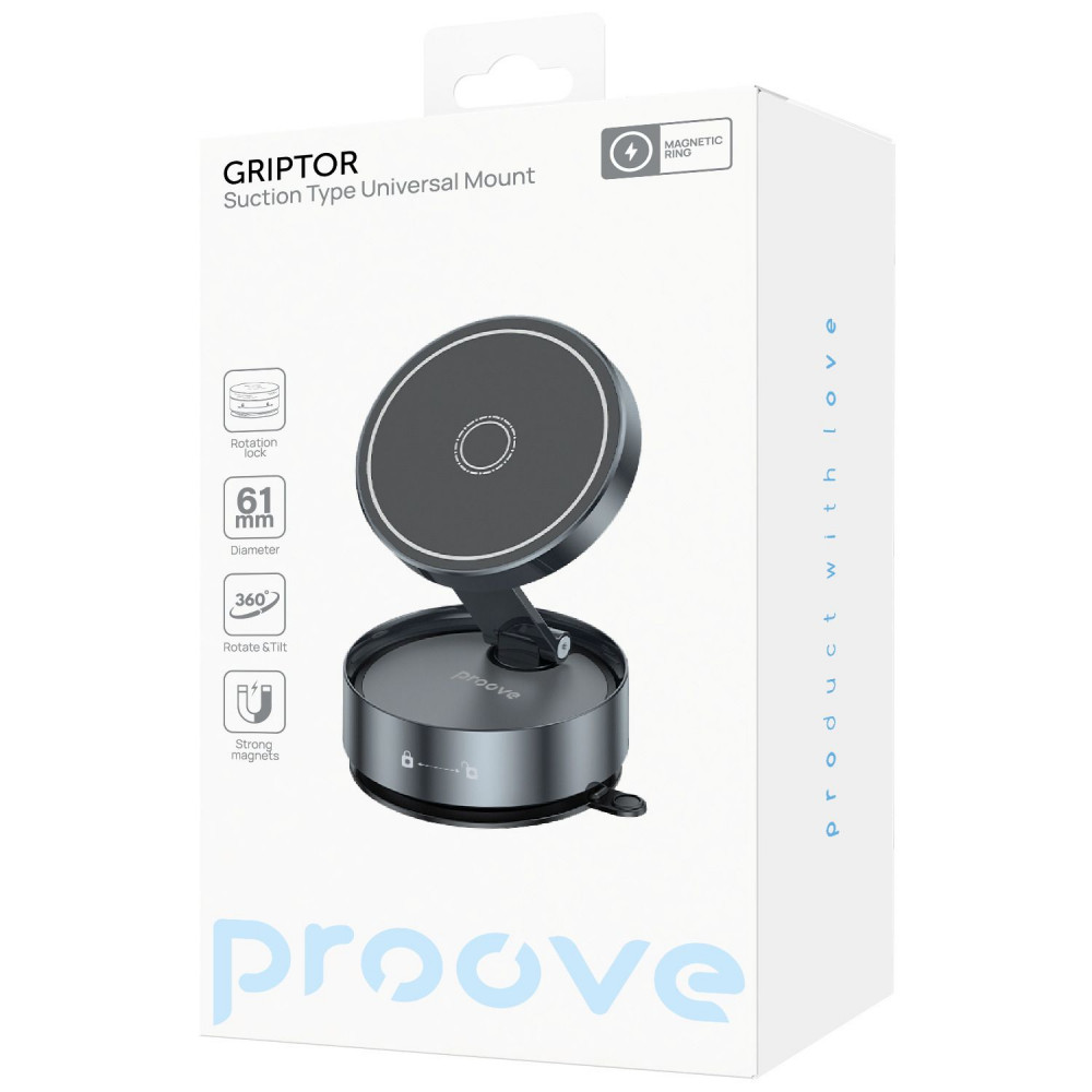 Автомобильный держатель Proove Griptor Sutction Type Universal Mount - фото 1
