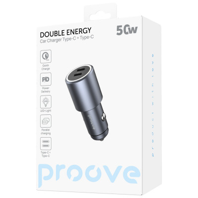 Купить АЗУ Proove Double Energy 50W (Type-C + Type-C) 60073 - Ncase