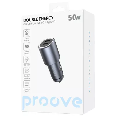 АЗП Proove Double Energy 50W (Type-C + Type-C) — Придбати в Україні