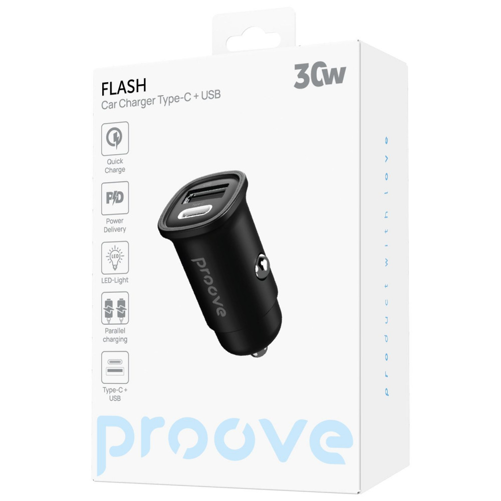 АЗП Proove Flash 30W (Type-C + USB) — Придбати в Україні - фото 1