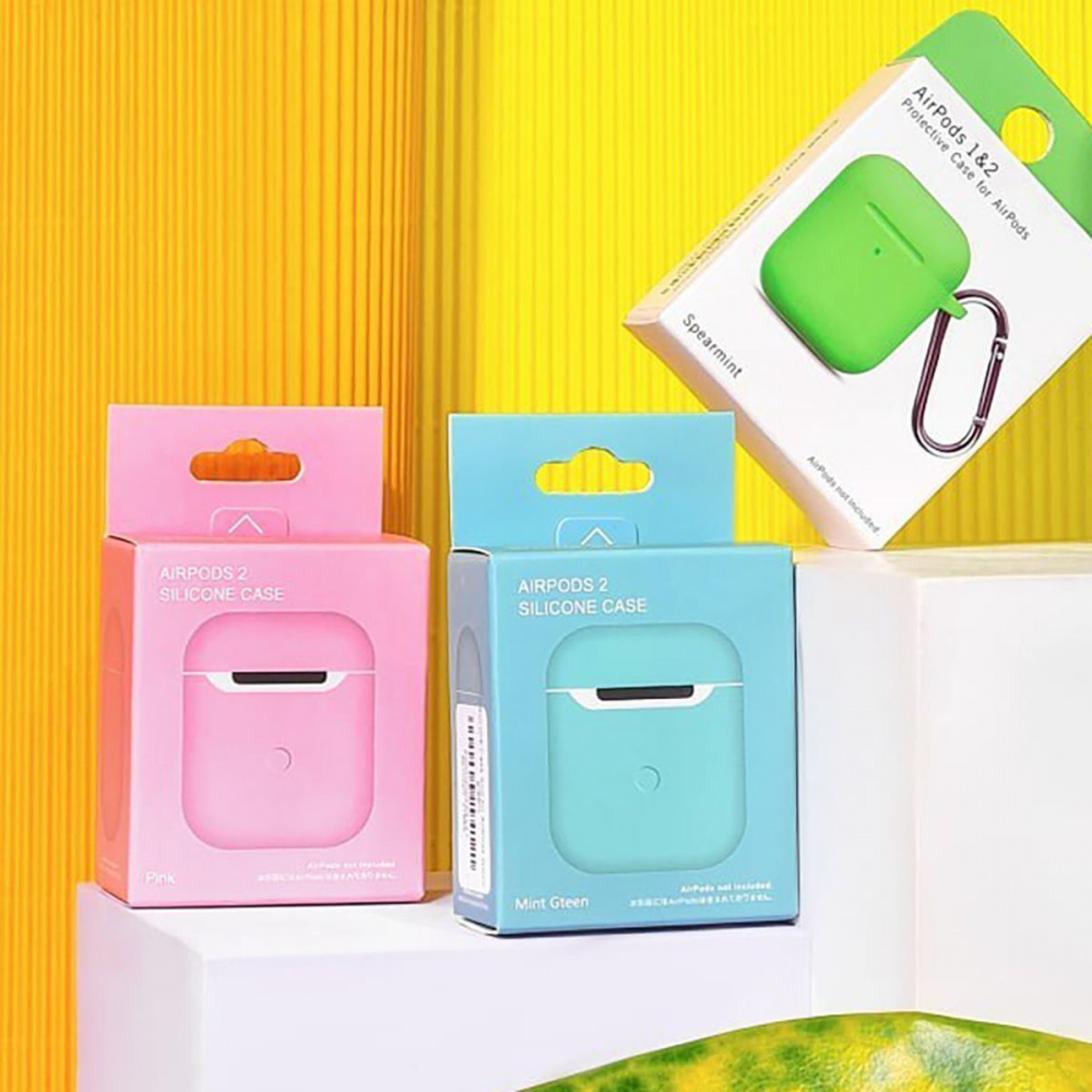 Чехол Silicone Case Slim for AirPods 2 - фото 4