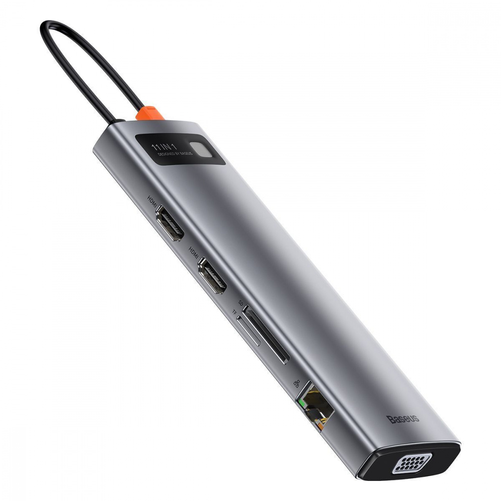 USB-Хаб Baseus Metal Gleam Series 5-in-1 30Hz Version (3xUSB3.0 + 4KHD + Type-C). — Придбати в Україні - фото 6