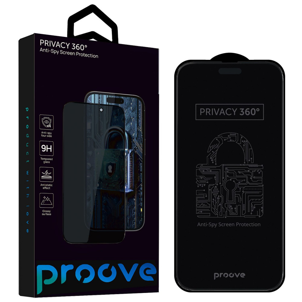 Защитное стекло Proove Privacy 360 iPhone 18 Pro Max - фото 1