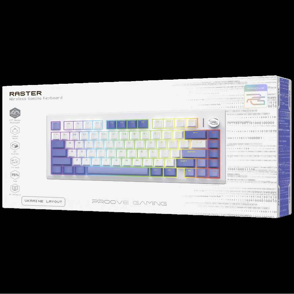 Бездротова клавіатура Proove Gaming Raster (Ukraine Layout) — Придбати в Україні - фото 31