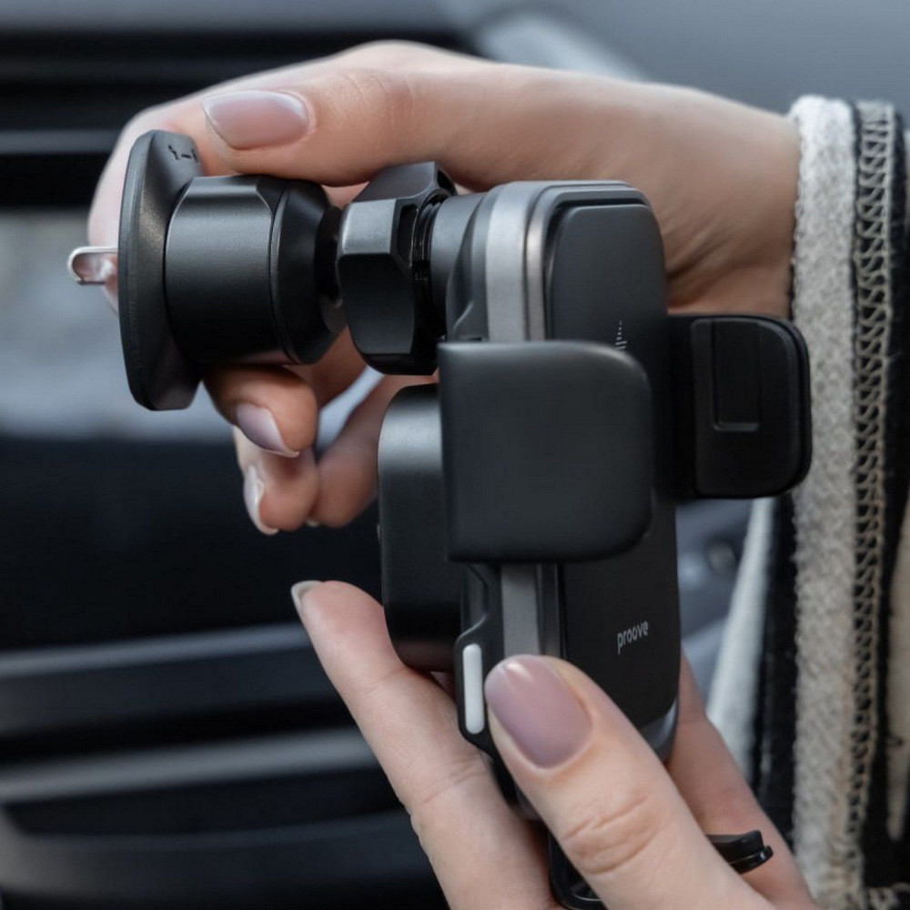 Автомобільний тримач з Бездротовим ЗП Proove Nitro Charge 15W — Придбати в Україні - фото 14
