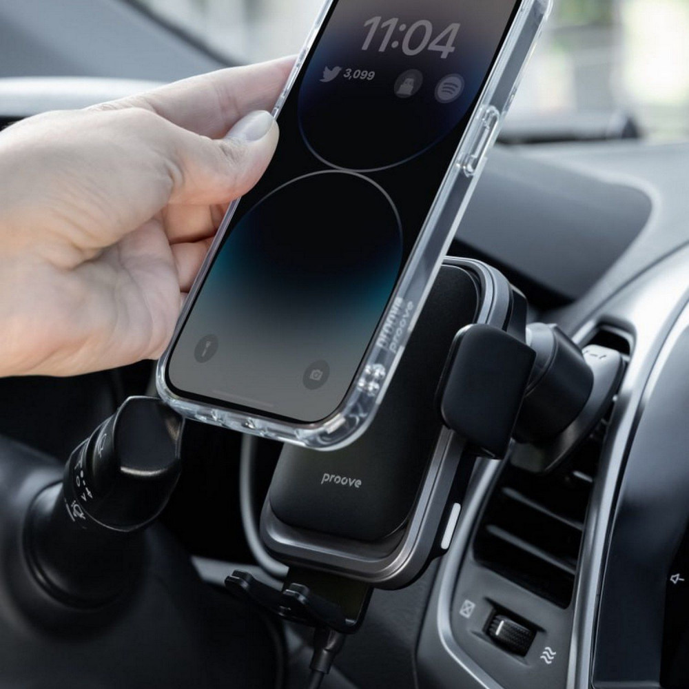 Автомобільний тримач з Бездротовим ЗП Proove Nitro Charge 15W — Придбати в Україні - фото 17