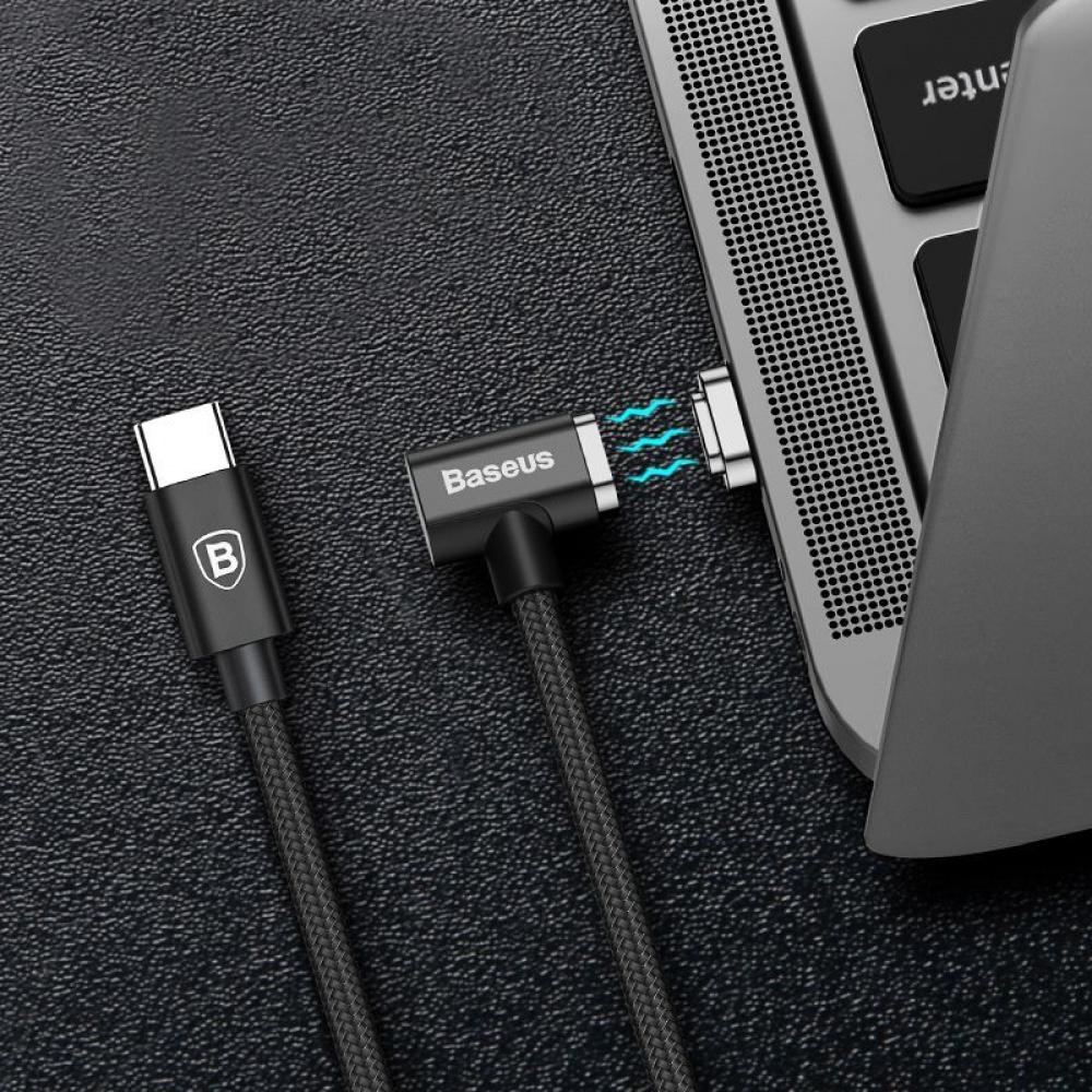 Кабель Baseus Magnet Type-C For Charge MacBook 86W 4.3A (1.5m) - фото 2