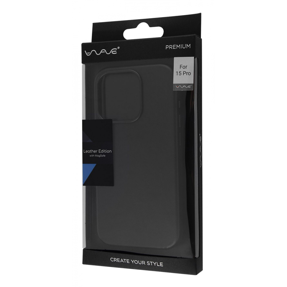 Чохол WAVE Premium Leather Edition Case with Magnetic Ring iPhone 15 Pro — Придбати в Україні - фото 1