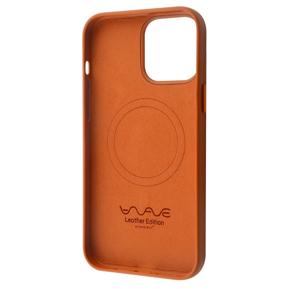 Чехол WAVE Premium Leather Edition Case with Magnetic Ring iPhone 13 Pro Max - фото 2