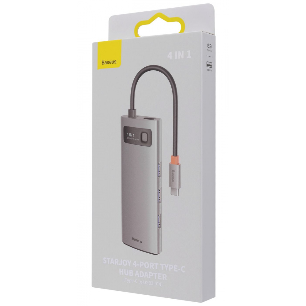 USB-Хаб Baseus Metal Gleam Series 4-in-1 (4xUSB3.0) — Придбати в Україні