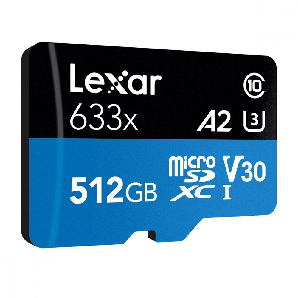 Накопитель Micro SDXC Card LEXAR 633x (Class 10 UHS-I U3) 512GB - фото 2