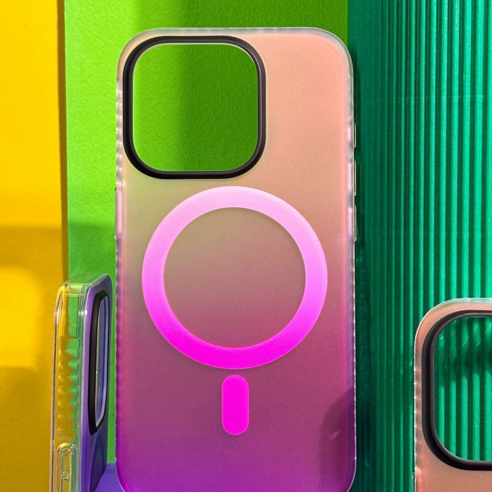 Чехол WAVE Matte Gradient Colors with Magnetic Ring iPhone 15 - фото 2