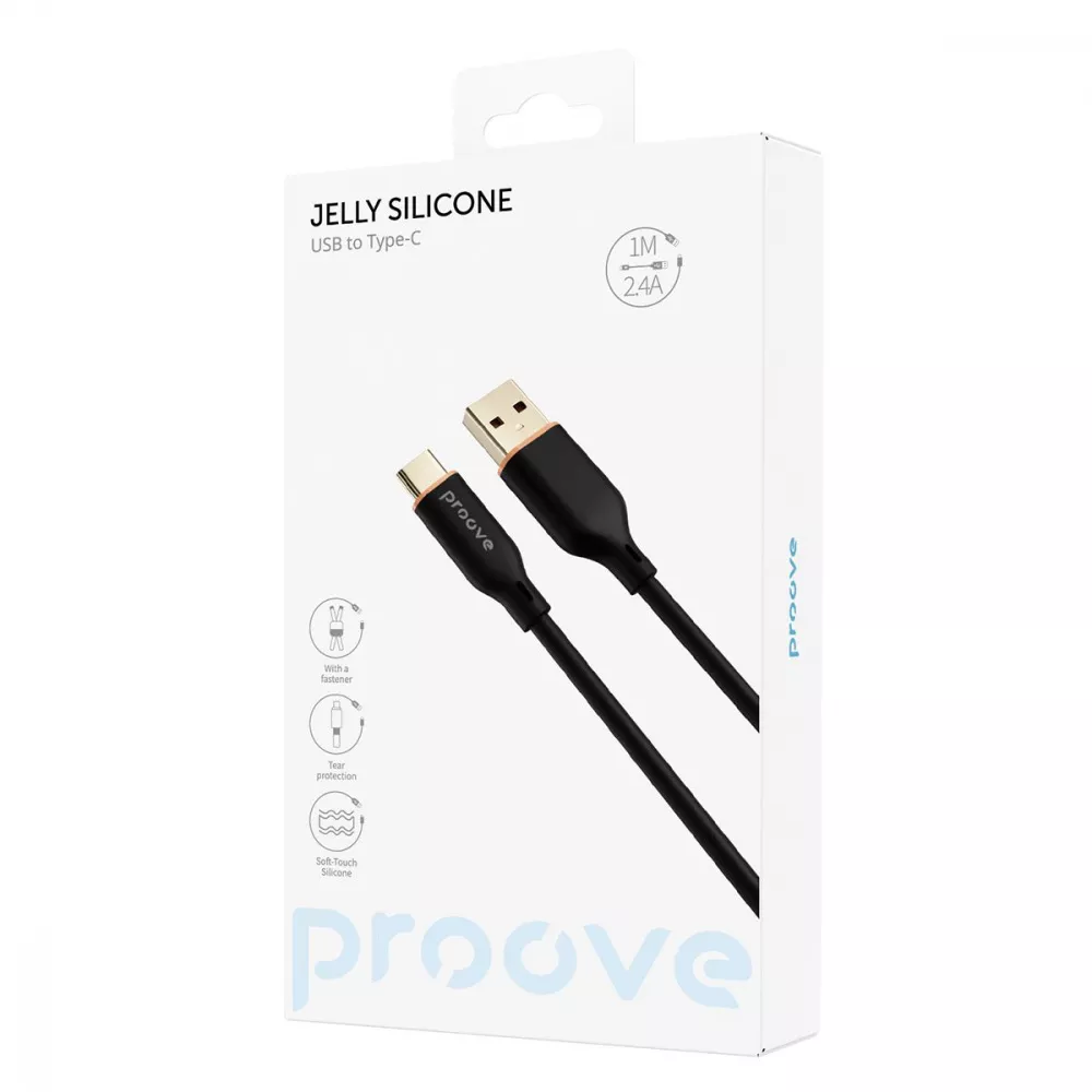Кабель Proove Jelly Silicone USB to Type-C 2.4A (1m)