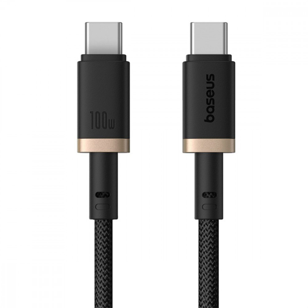 Кабель Baseus Dura Series Fast Charging Type-C to Type-C 100W (1m) gold/black (P10377803U01-00) Золотой/черный на картинке №1