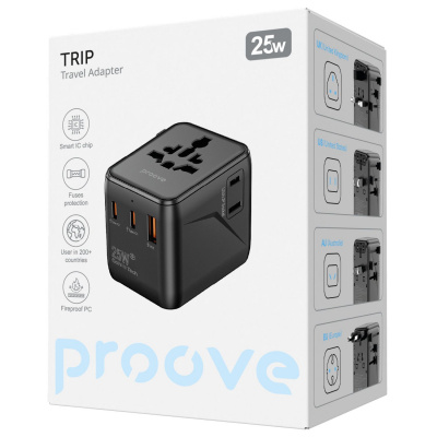 Купить Универсальный адаптер Proove Trip 25W 64749 - Ncase