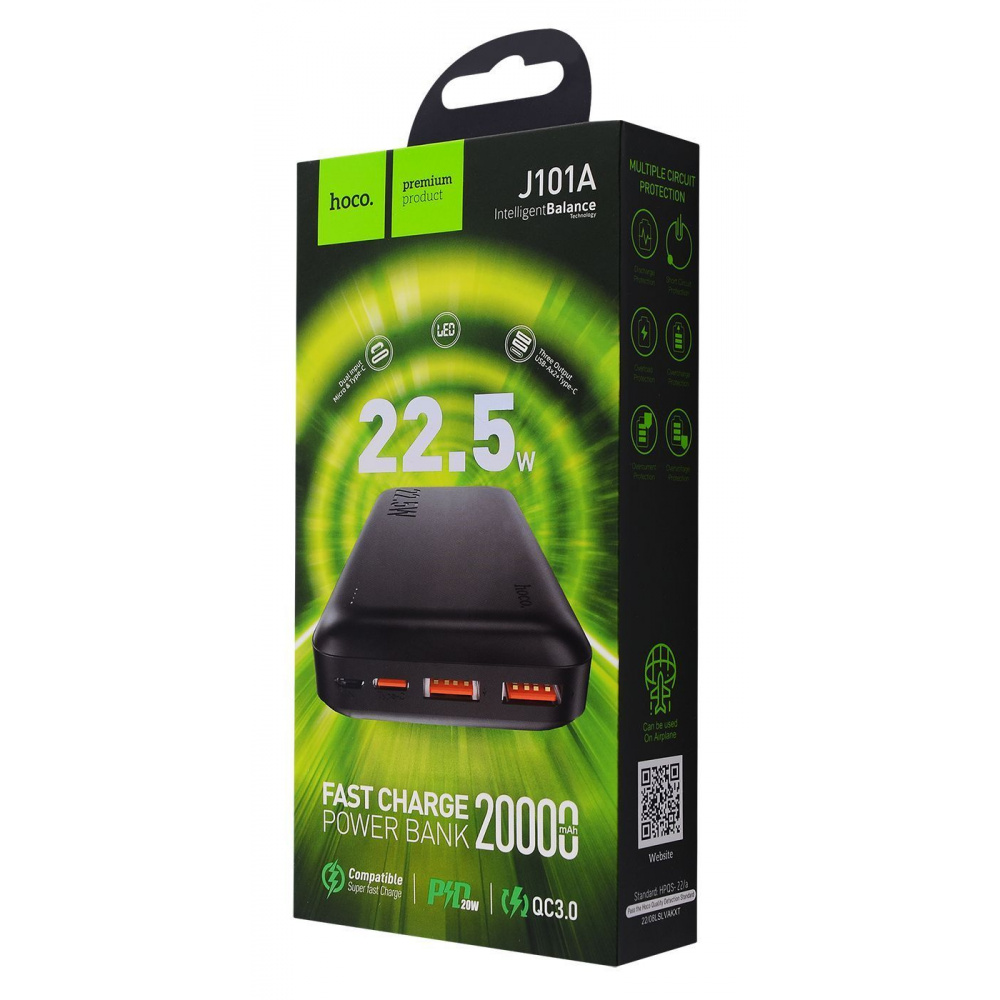 Портативна Батарея Hoco J101A Astute 22.5W 20000mAh — Придбати в Україні