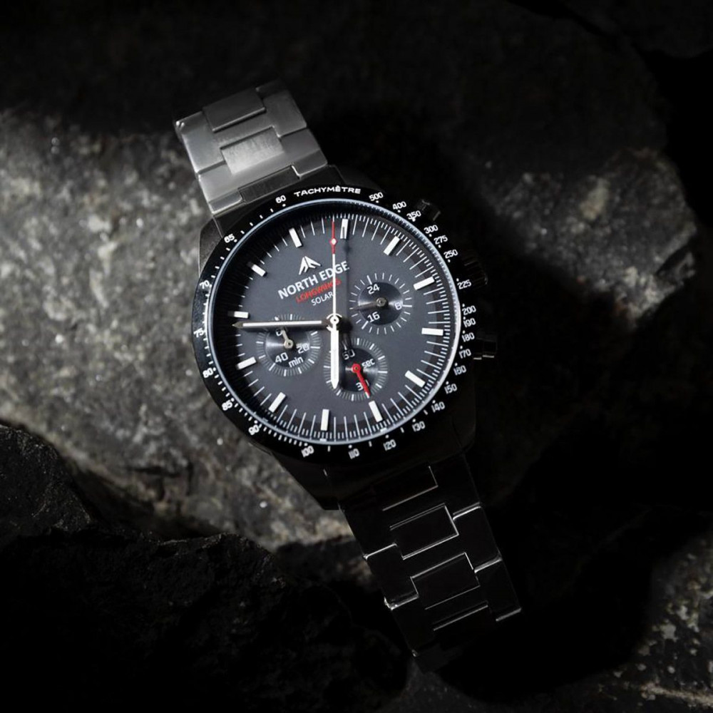 Механічний Годинник NORTH EDGE Longwings black на малюнкі №7