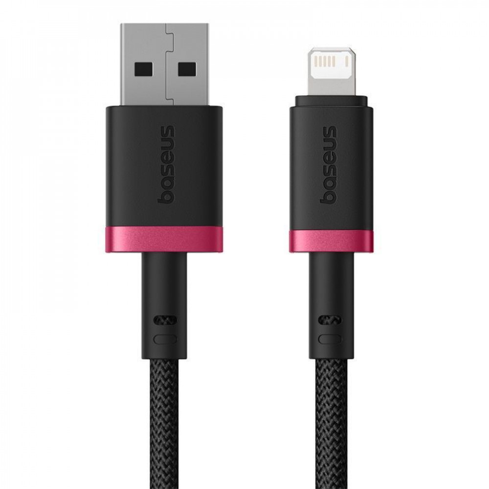 Кабель Baseus Dura Series Fast Charging Lightning 2.4A (2m) black/red (P10377801U01-03) чёрно-красный на картинке №3