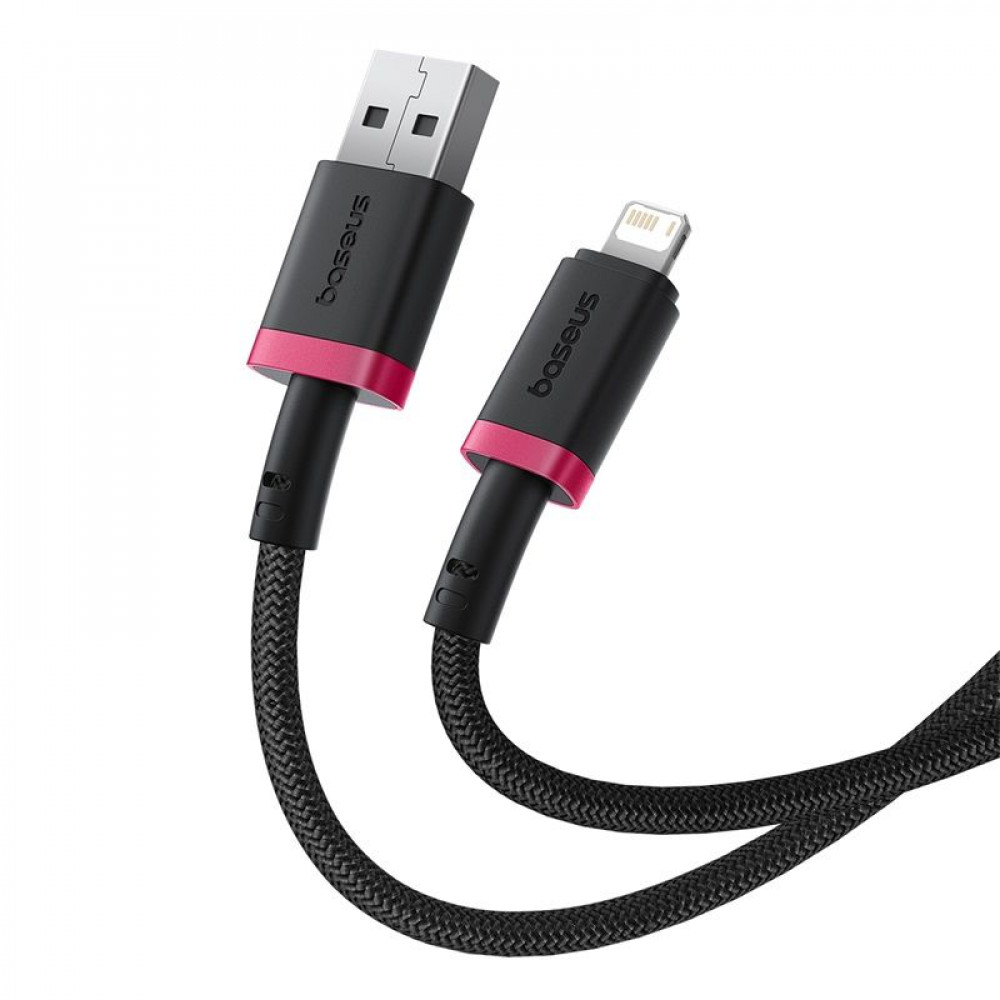 Кабель Baseus Dura Series Fast Charging Lightning 2.4A (2m) black/red (P10377801U01-03) чёрно-красный на картинке №4