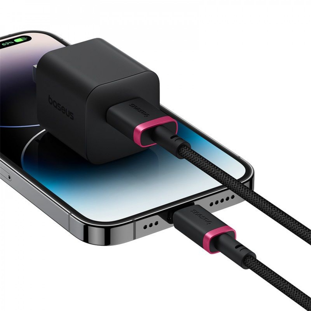 Кабель Baseus Dura Series Fast Charging Lightning 2.4A (2m) black/red (P10377801U01-03) чёрно-красный на картинке №6