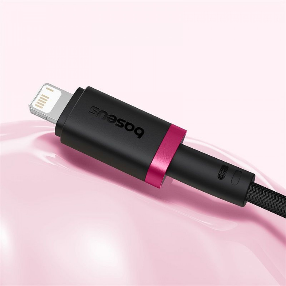 Кабель Baseus Dura Series Fast Charging Lightning 2.4A (2m) black/red (P10377801U01-03) чёрно-красный на картинке №8