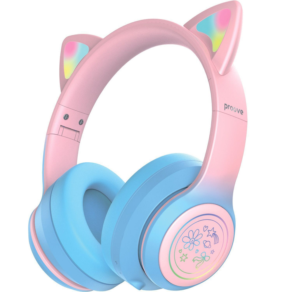 Бездротові навушники Proove Kids Neko (APP) blue/pink (HPNK0001AP26) Синьо-рожевий на малюнкі №1