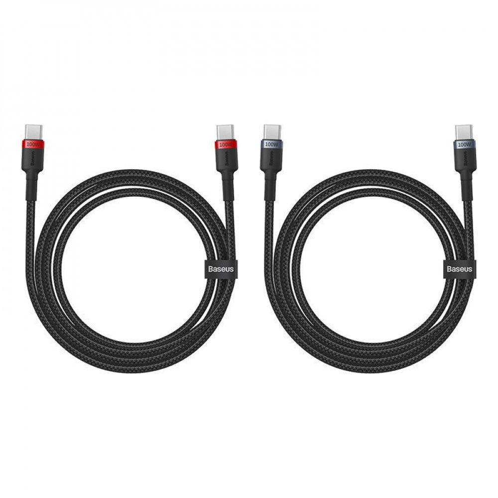 Кабель Baseus Cafule Charging Type-C to Type-C 100W 1м (2pcs) — Придбати в Україні - фото 4
