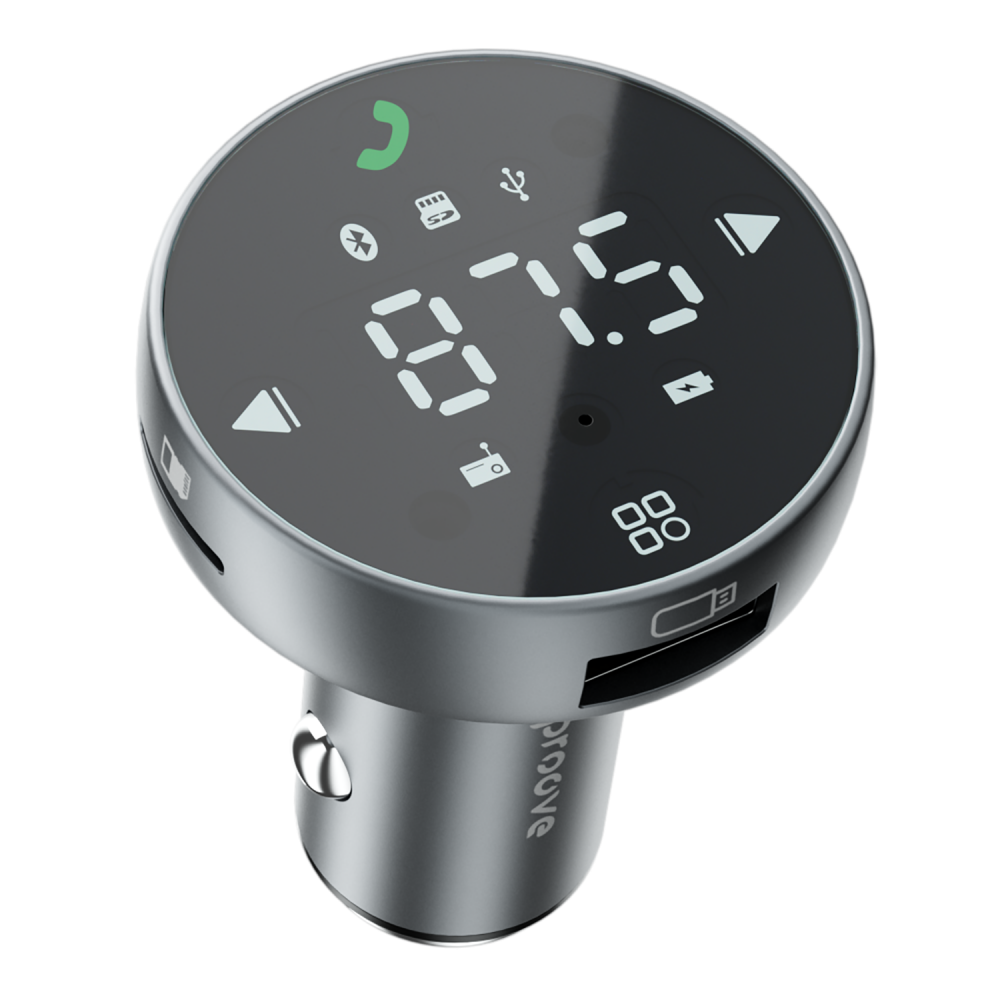 Автомобильное ЗУ Proove FM Launcher Sound Sync 30W (PD+QC3.0) Type-C+USB - фото 3