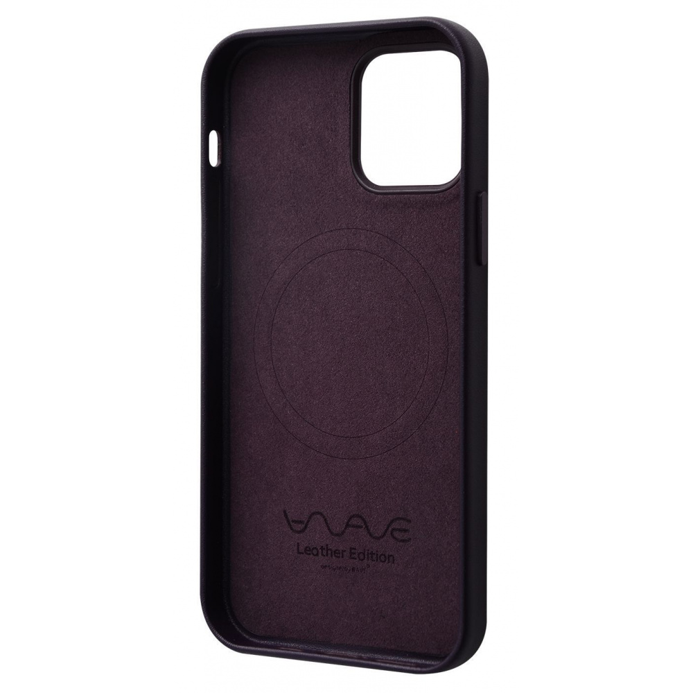 Чехол WAVE Premium Leather Edition Case with Magnetic Ring iPhone 12/12 Pro - фото 2