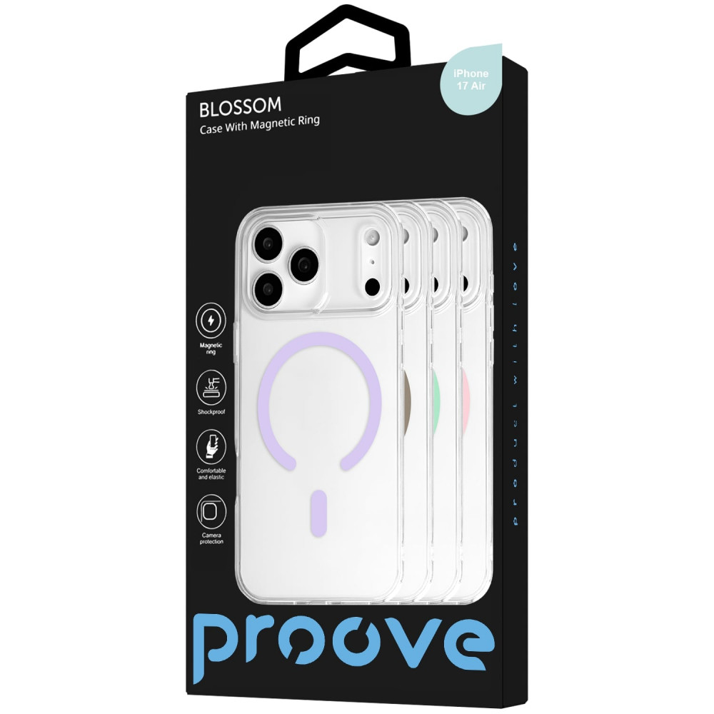 Чехол Proove Blossom Case with Magnetic Ring iPhone 17 Air desert titanium на картинке №2